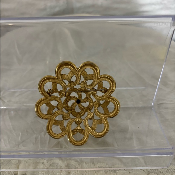Monet Jewelry - Monet Spiral Pin.  Labeled and from the 2000’s. Round spiral Gold Vintage